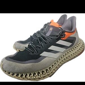 Adidas 4DFWD 2 Run Shoe Men 11.5 Carbon Cloud Wht 4D  Futuristic Trainer Y2k[6a